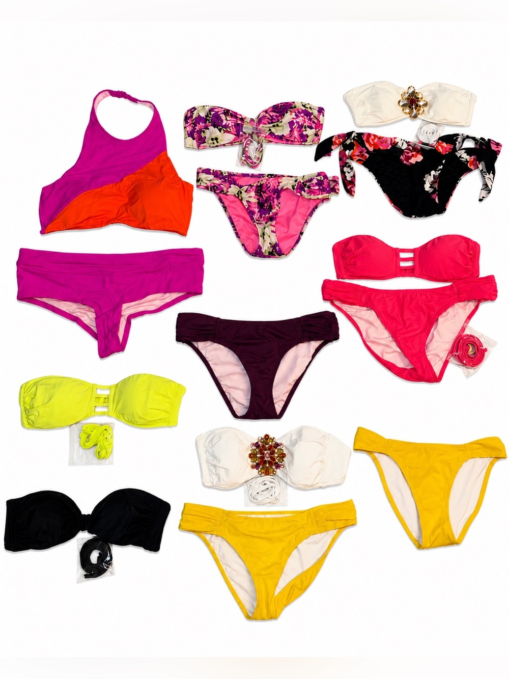 Victoria’s Secret Bikini Lot 11 Pc Small Mix & Match Swimwear EUC Bundle